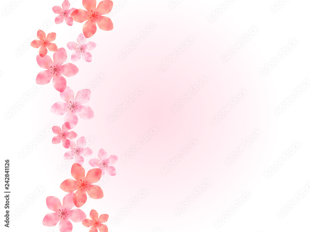 桃の花の背景イラスト Stock Vector Adobe Stock