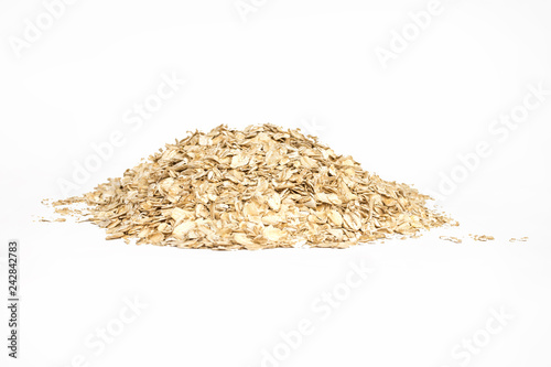 Oatmeal isolated on white background