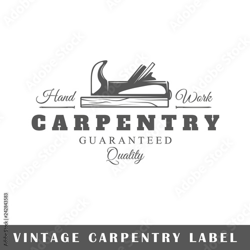 Carpentry label