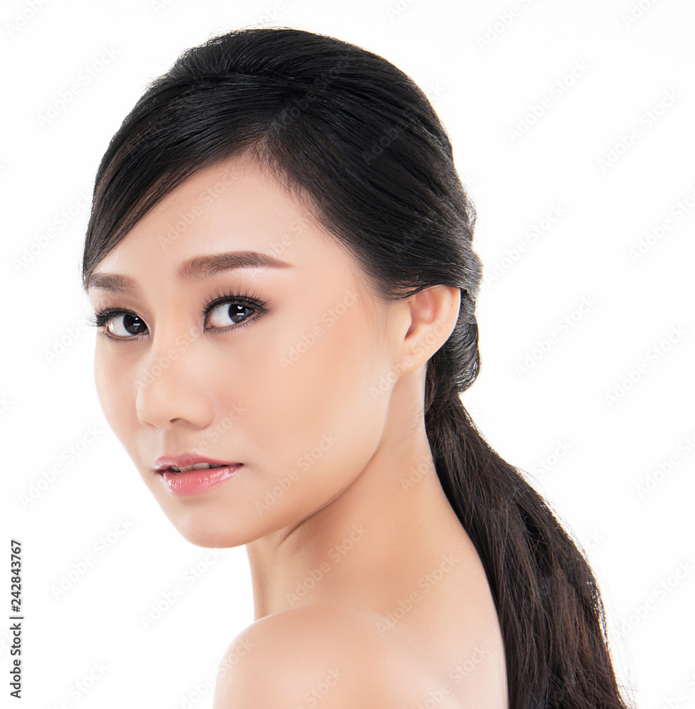 Beautiful Young asian Woman with Clean Fresh Skin Beautiful Young asian Woman with Clean Fresh Skin
