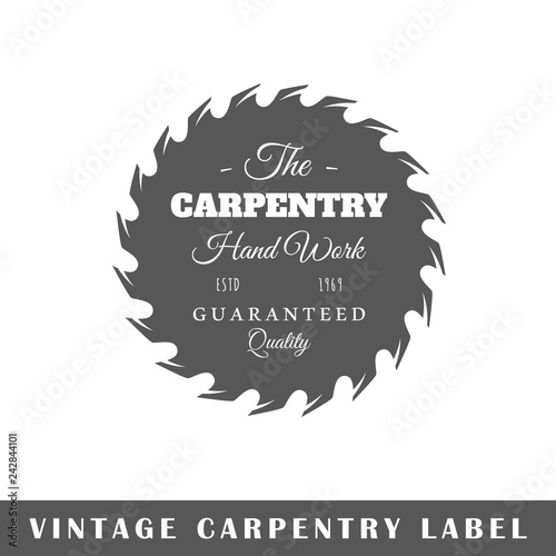 Carpentry label