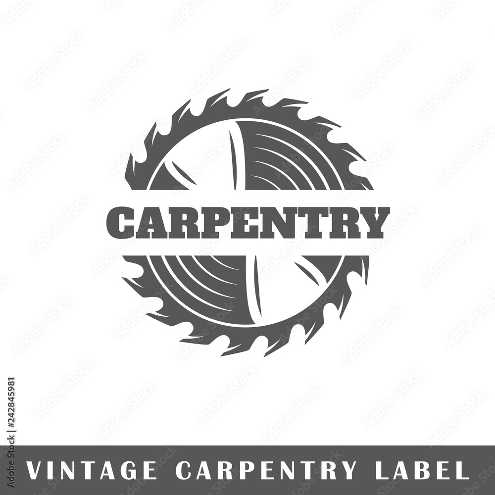 Carpentry label Carpentry label