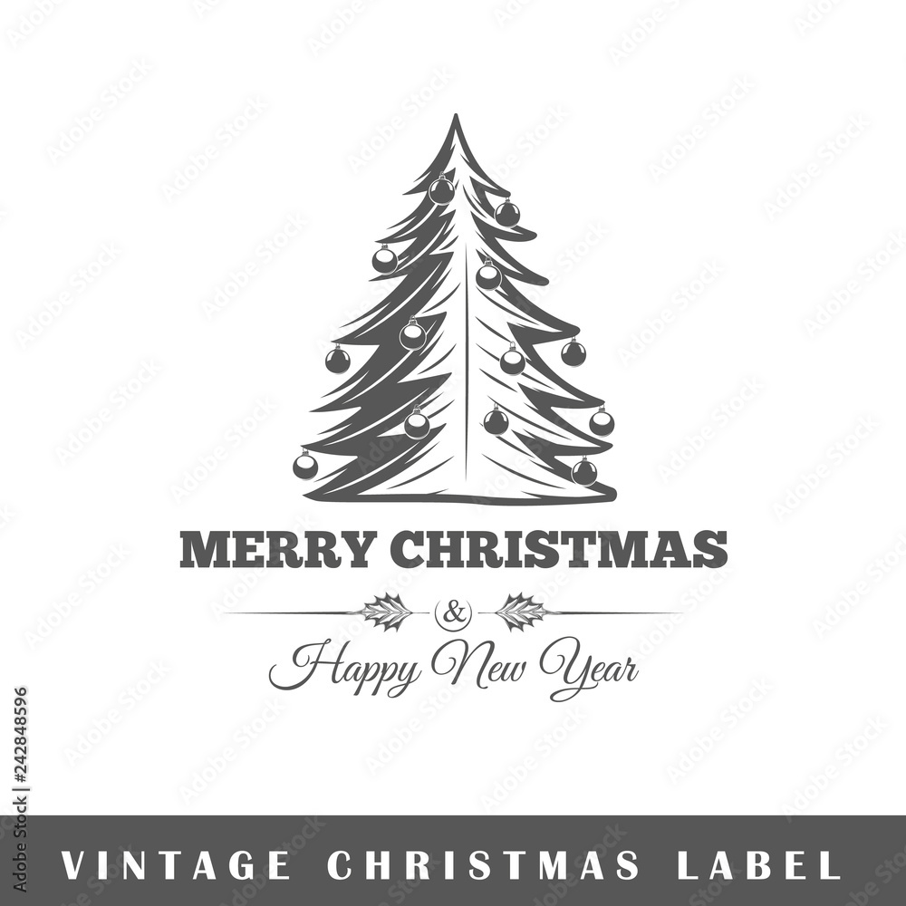 Christmas label Christmas label