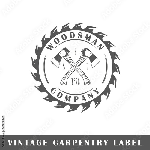 Carpentry label