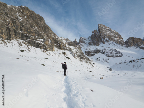 Schneeschuhtour in den Dolomiten