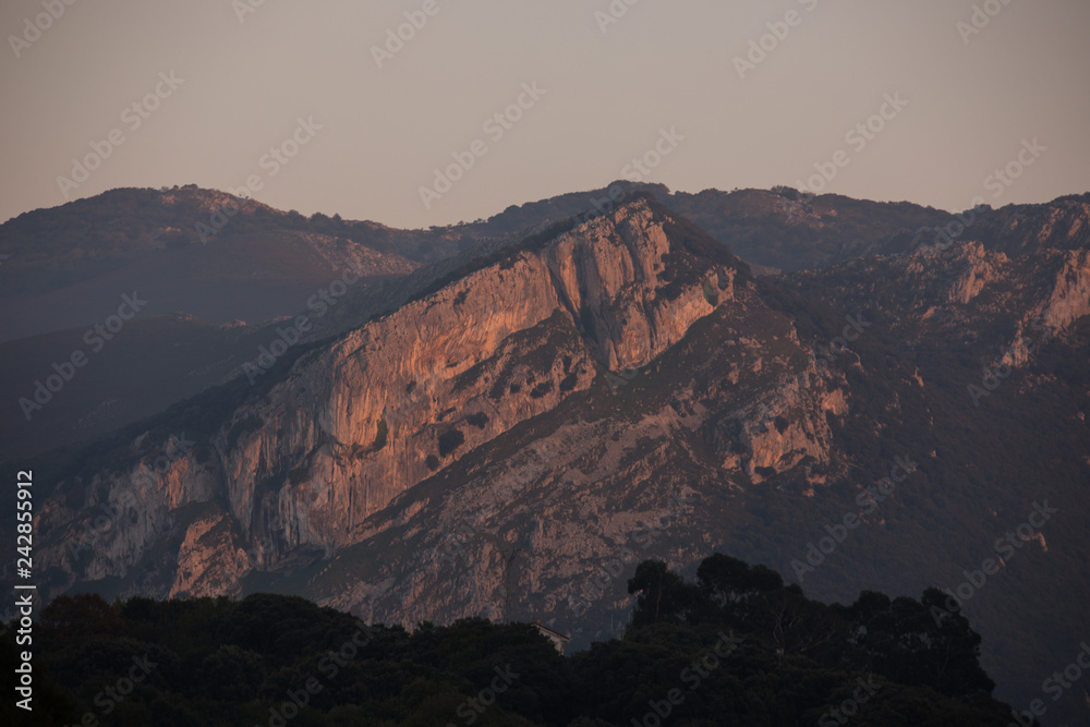 Cliffs next to Sonabia in Cantabria, Spain.