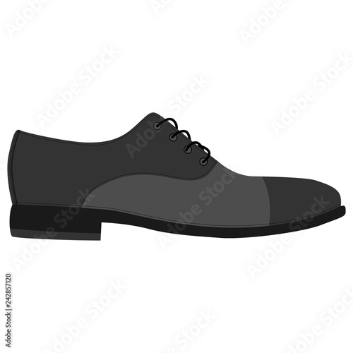 Men shoes isolated. Male man season shoes icons.