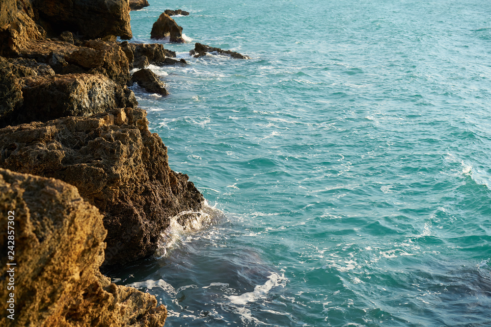 Rocks and sea