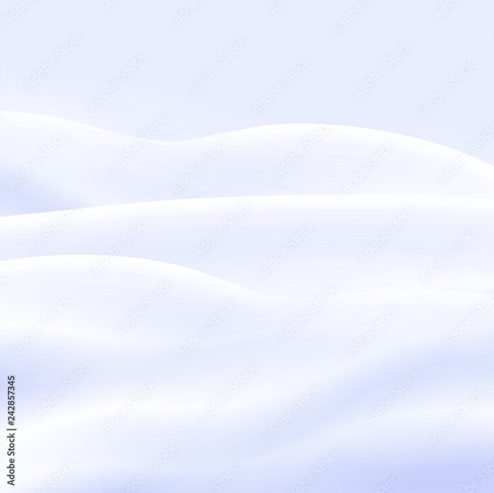 Obraz premium Snowy landscape, vector