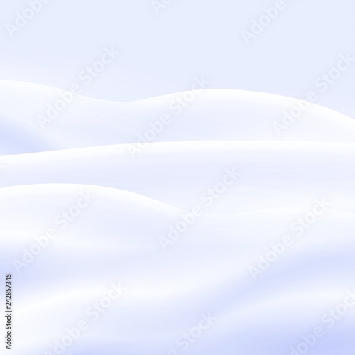 Snowy landscape, vector