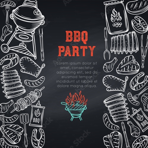 BBQ party poster