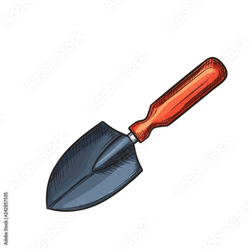 Garden shovel icon