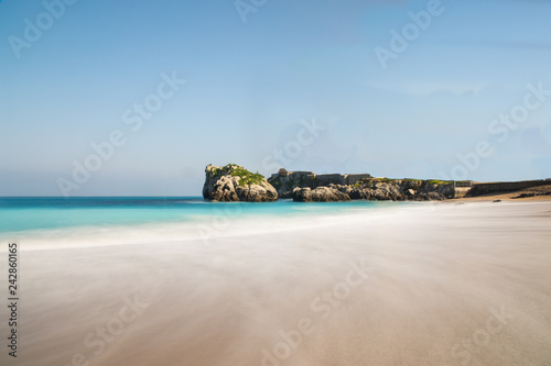 Ostende beach at the town of Castro Urdiales, Cantabria, Spain. photo