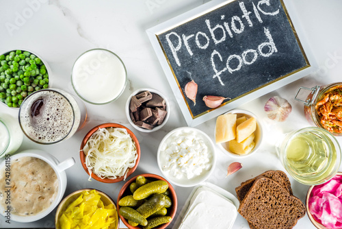 Konstfotografi Super Healthy Probiotic Fermented Food Sources