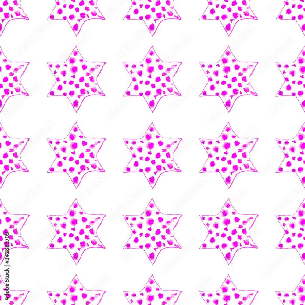 Seamless Watercolor Stars Pattern. Magic Festive Background. Hand Drawn Doodle Stars. Baby Design. Abstract Rapport for Wallpaper, Textile, Linen, Wrapping, Posters, Cards, Banner. New Year, Birthday Seamless Watercolor Stars Pattern. Magic Festive Background. Hand Drawn Doodle Stars. Baby Design. Abstract Rapport for Wallpaper, Textile, Linen, Wrapping, Posters, Cards, Banner. New Year, Birthday