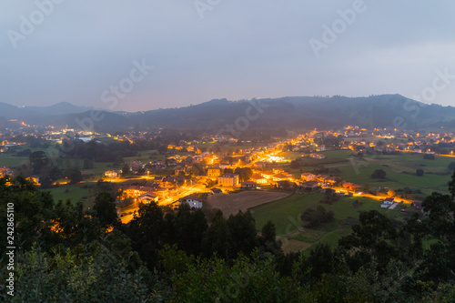View from Las Gandarillas, little town at east Cantabria, rural region of Spain.