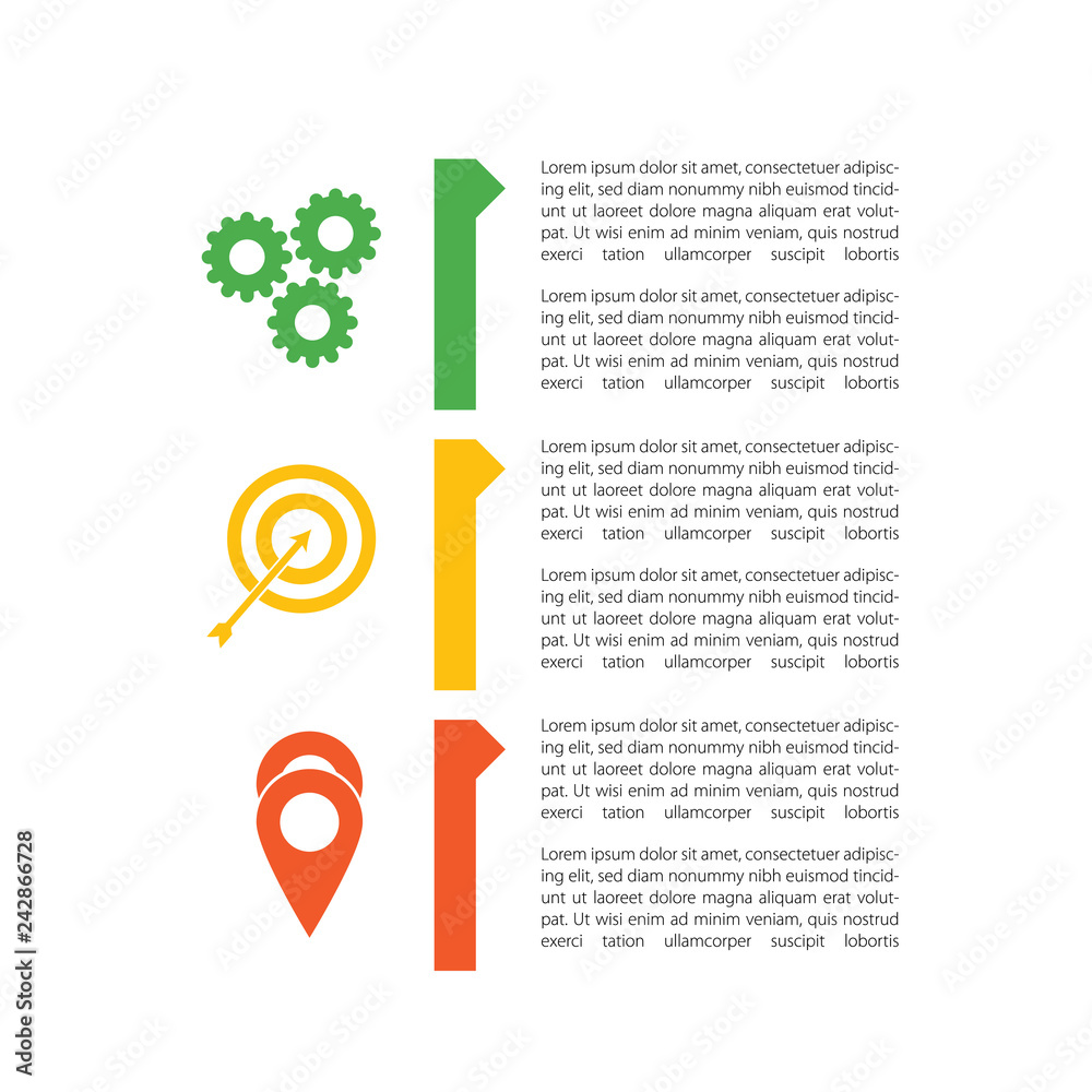 Fototapeta premium Creative Flat Infographic Template - Elements