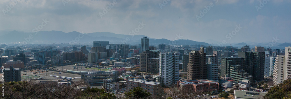 Fukuoka City Panoramic Scenery  