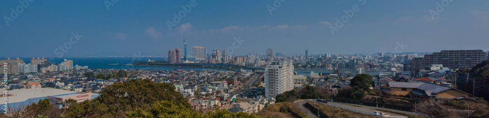 Fukuoka City Panoramic Scenery  