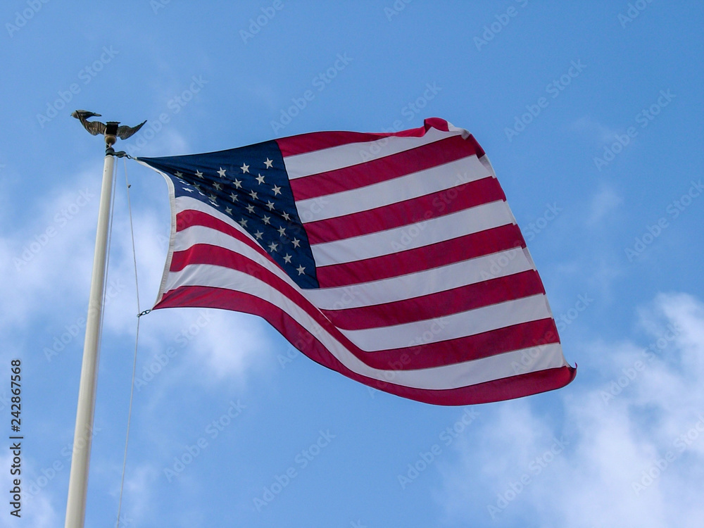 Obraz premium american flag, stars and stripes
