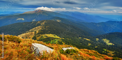 Beautiful view of the Chornohora Range in the Carpathians