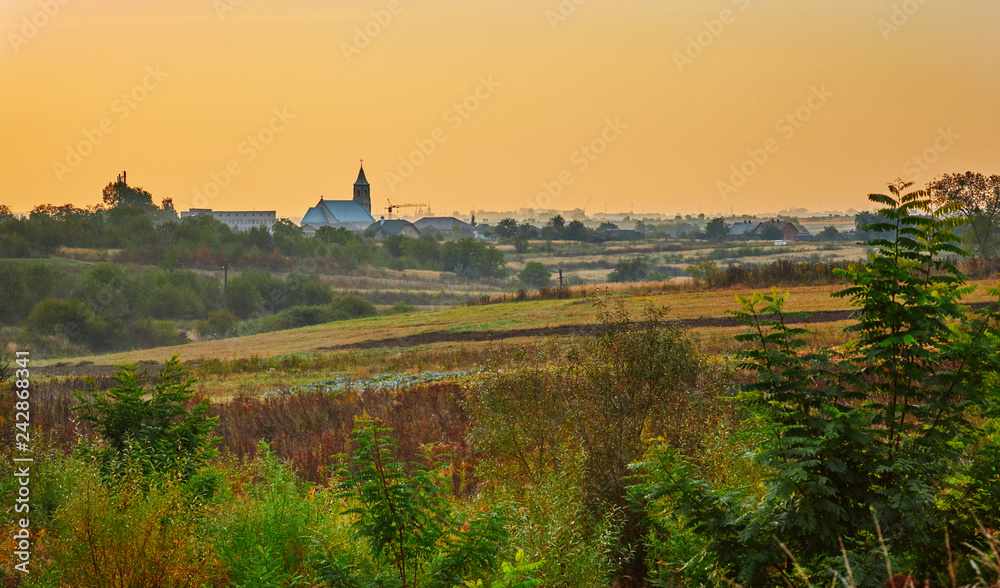 a Beautiful countryside near Lviv in Ukraine