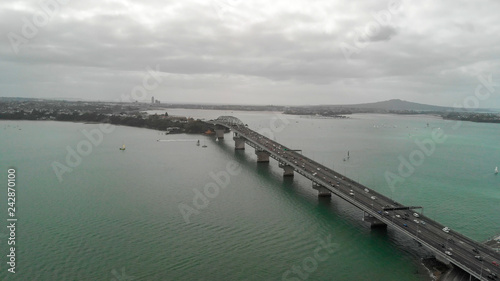 Bridge of Auckland, aerial view © jovannig