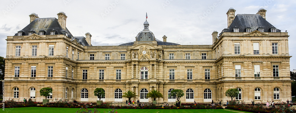 Luxembourg Palace in Luxembourg Garden (Jardin de Luxembourg) Paris, France