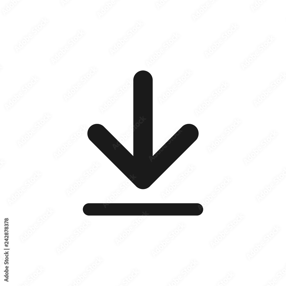 Download icon on white background. Downloading vector icon Download icon on white background. Downloading vector icon