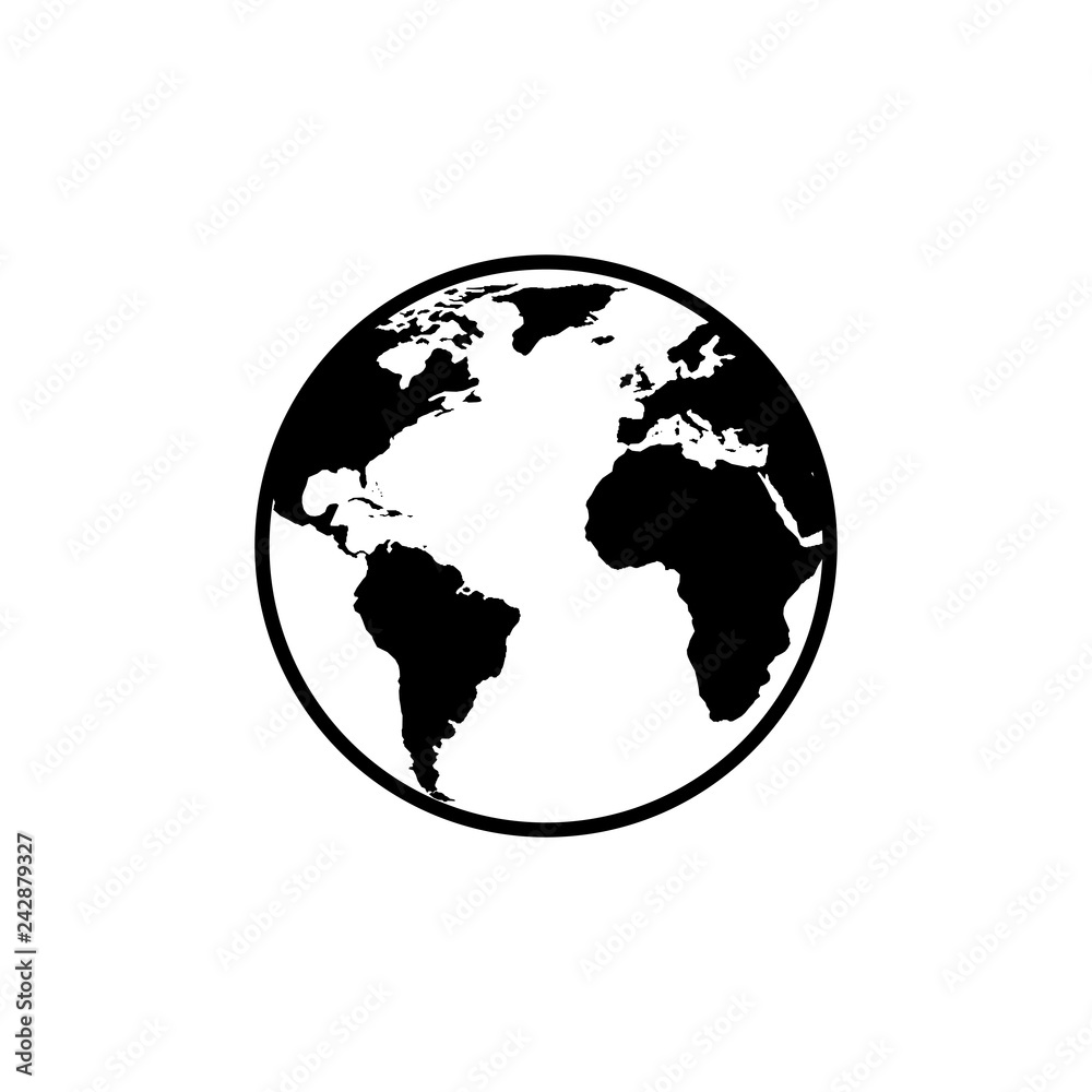 World map vector. World icon vector World map vector. World icon vector