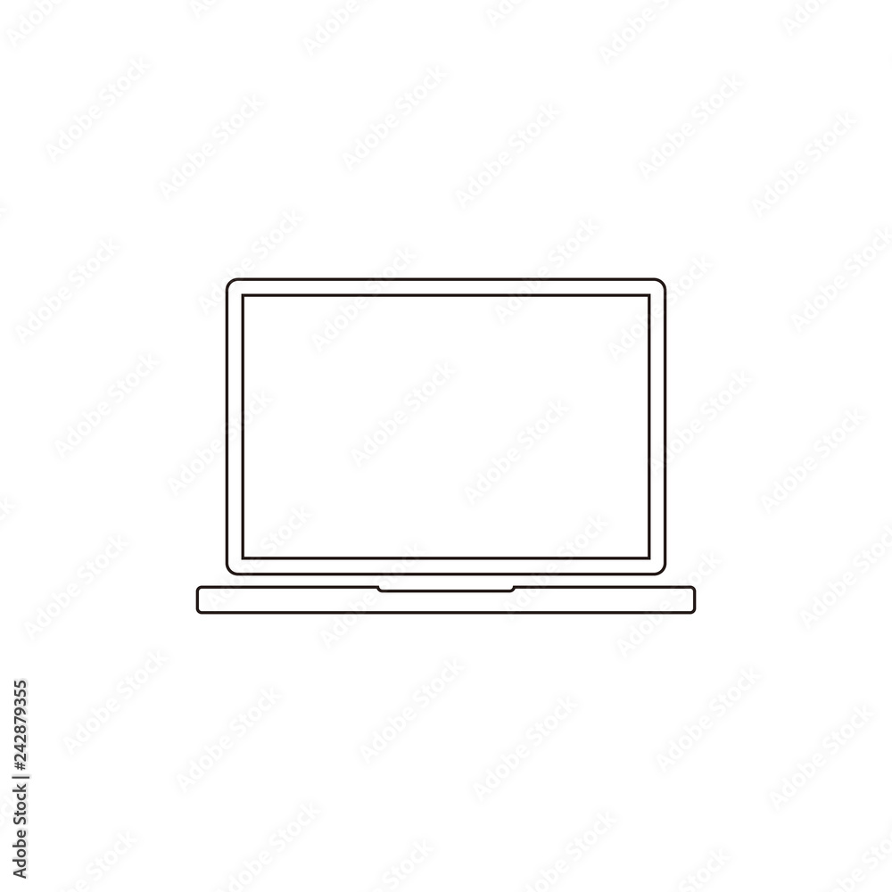 Laptop vector icon Laptop vector icon