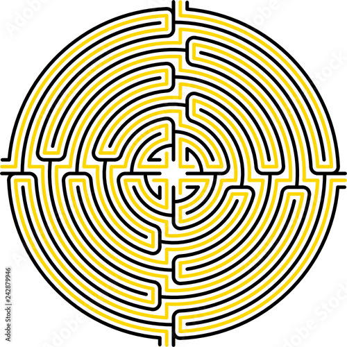 Rose, maze, 4 eintrances