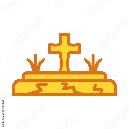 vector grave icon