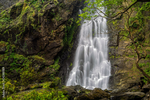 Khlong Lan Waterfall, the beautiful waterfall in deep forest at Khlong Lan National Park ,Kamphaeng Phet, Thailand © rbk365