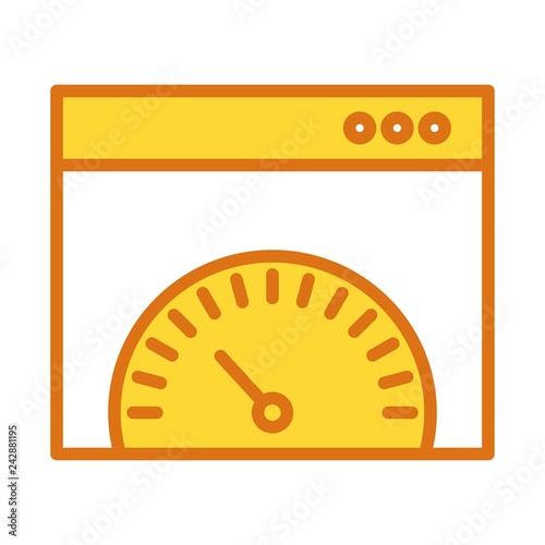 vector browser speed icon