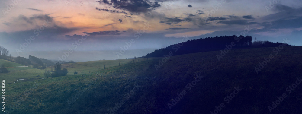 Peaceful panoramic Sauerland region
