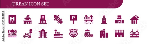  urban icon set