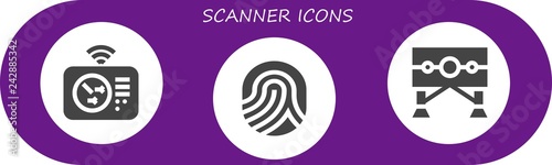  scanner icon set