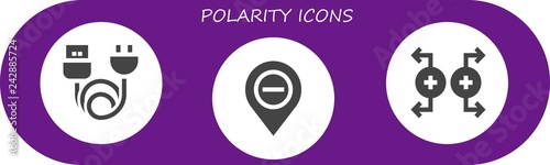  polarity icon set