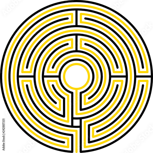 Chartres maze, 7 circuits
