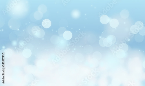 Blue background blur with bokeh effect,holiday wallpaper