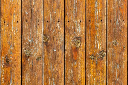 Old brown weathered distressed wood planks background