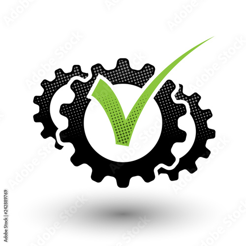 Mechanical check mark