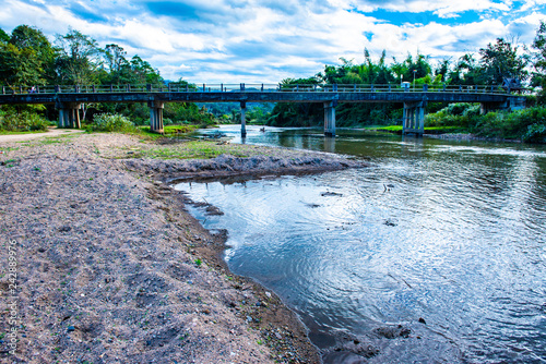 The river in Mueang Khong district photo