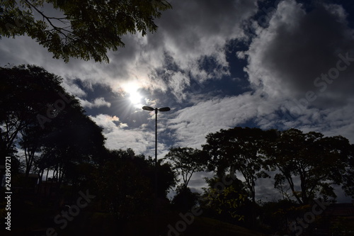 sun in the backlight