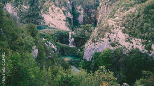 View from a Mountain over a Part of the Plitvice National Park