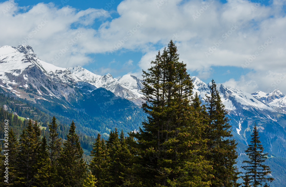 Alps mountain summer view, Austria Alps mountain summer view, Austria