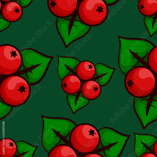 Cranberry seamless background. Decoration for greeting cards, posters, stripes, prints for clothes, emblems. EPS 10 vector graphics.СинонимыРодственные словасообщить об ошибке.