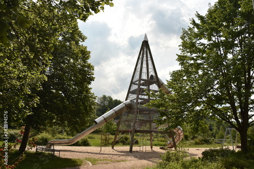 playground tunnel in Bruchweiler-Barenbach , GermanY