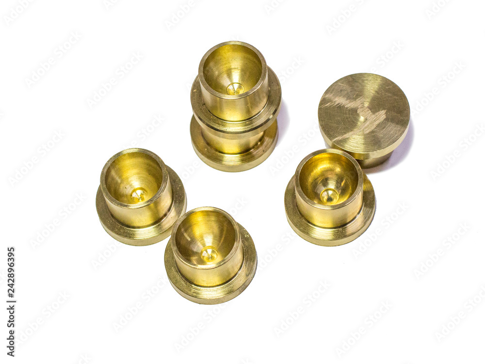 Bronze bearing bush with a sphere inside for a plunger from an axial piston pump Bronze bearing bush with a sphere inside for a plunger from an axial piston pump